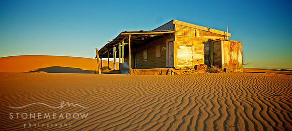 A Stockton Shack at sunset