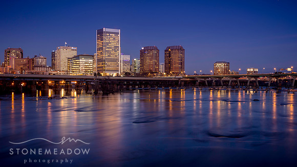 richmond at night