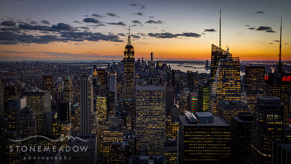 new york city dusk