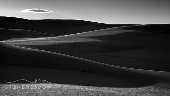 Dunes in black and white