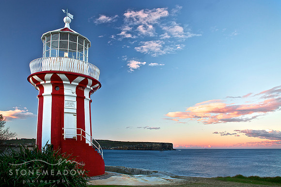 Hornby Lighthouse at dusk