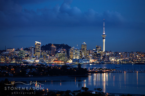 Auckland at dusk